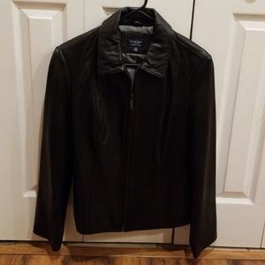 Womans leather coat